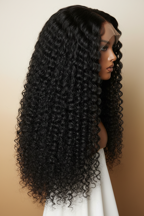 The Empress Curl - Extra Long Length Side View